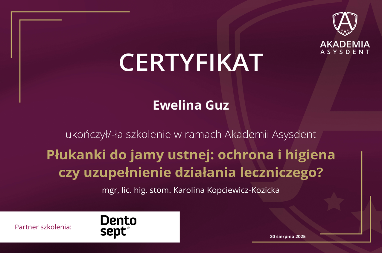 certyfikat sierpień 2025